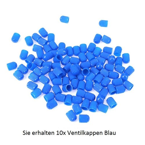 10x ventilkappen auto blau - auto,