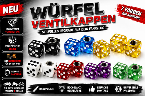 Würfel ventilkappen grösser - wÜrfel,