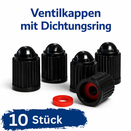 10x ventilkappen schrader - ventilkappen,
