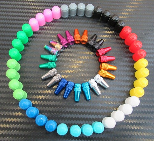 Bunte ventilkappen farbe - bunte,