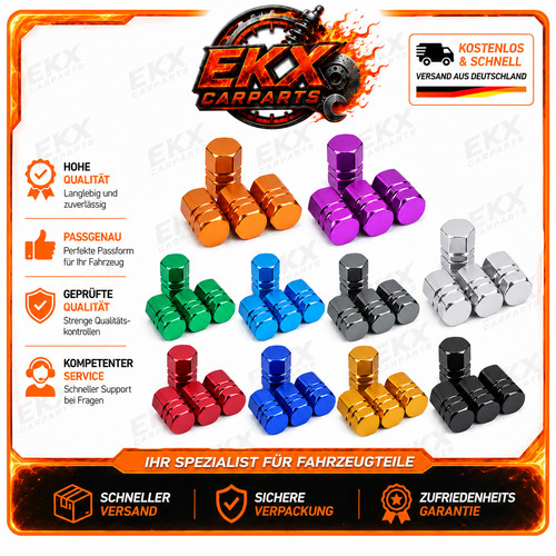 10x ventilkappen - 2x, 8x