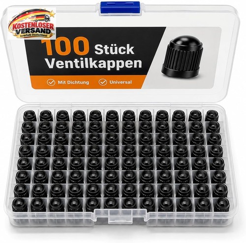 100 ventilkappen mit - ventilkappen, dichtung